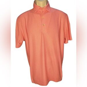 Peter Millar Polo Shirt Mens Small Summer Comfort Pink Pacific Dunes
